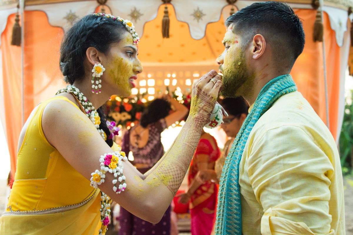 Jess Kris Indian Wedding Haldi Ceremony I Maiphotographer